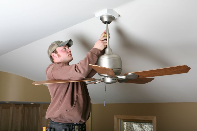 Industrial Ceiling Fan Installation