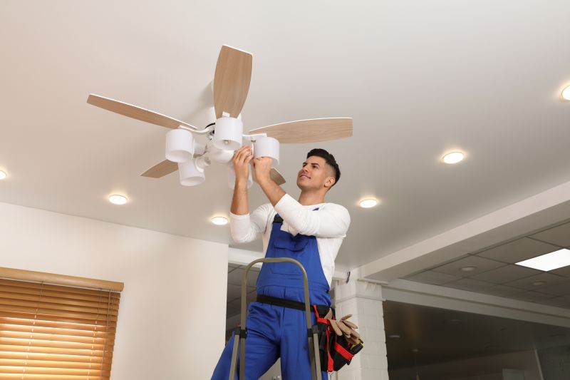 Industrial Ceiling Fan Installation