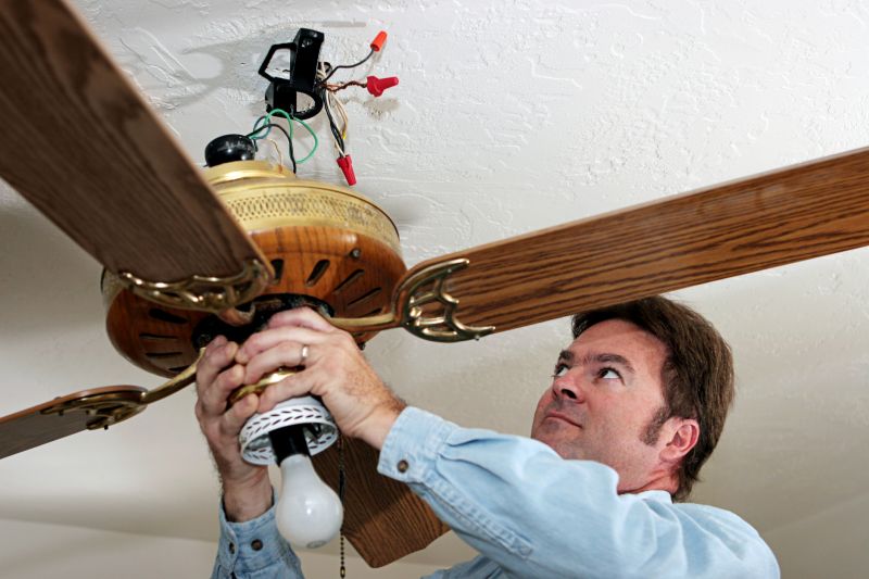 Industrial Ceiling Fan Installation